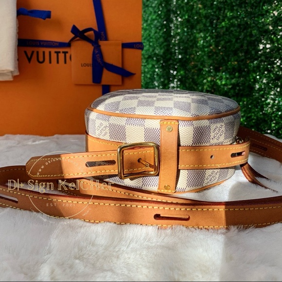 Louis Vuitton Boite Chapeau Souple PM in Damier Azur Canvas - Picture 4 of 16